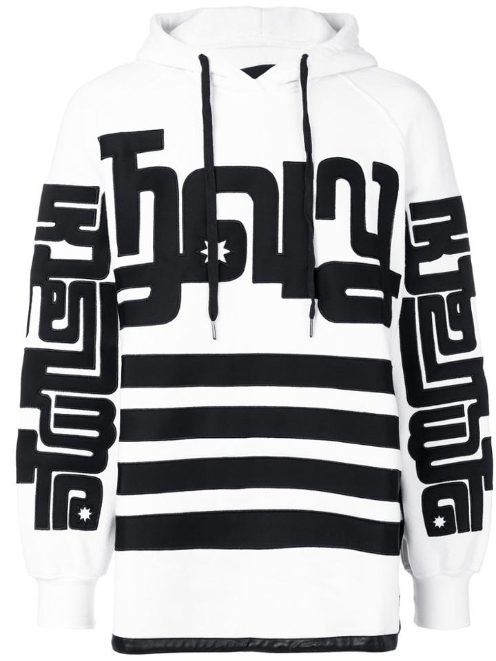 Ktz Side Zipped Hoodie - White