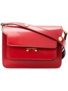 Marni - Small Trunk Satchel - Women - Calf Leather - One Size, Red, Calf Leather