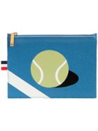 Thom Browne Large Coin Purse (20x15 Cm) With Tennis Ball Intarsia In