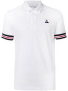 Le Coq Sportif Striped Trim Polo Shirt - White