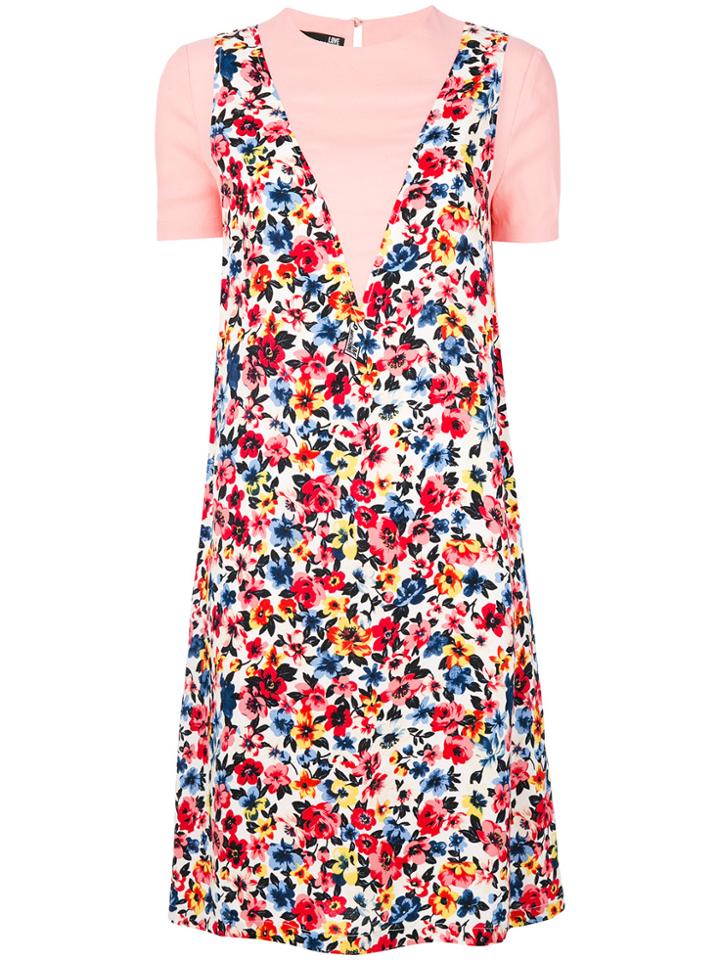 Love Moschino Floral T-shirt Dress - Multicolour
