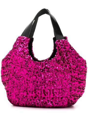 Comme Des Garçons Vintage Sequinned Bag - Pink