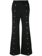 T By Alexander Wang Studded Flared Trousers - Black