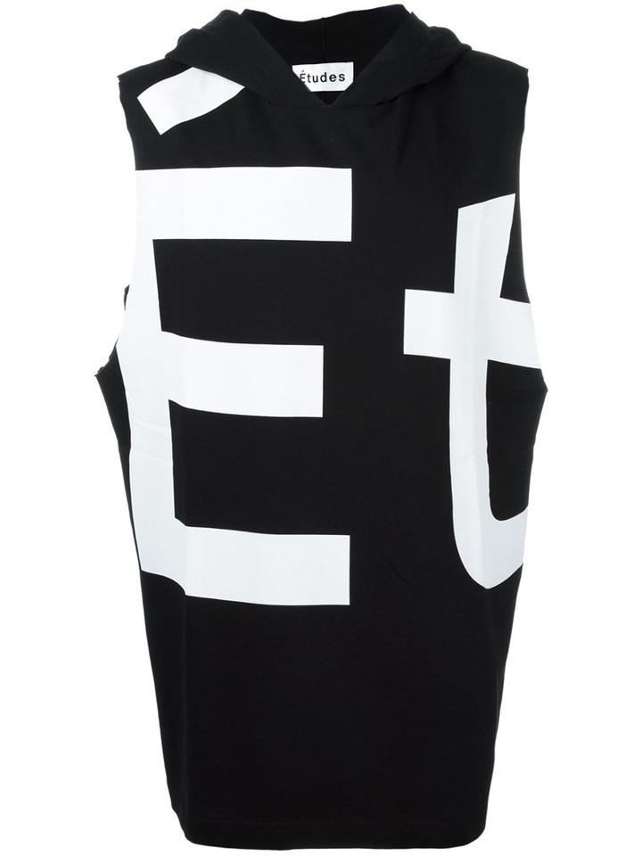 Études - 'banal Hood Meta' Tank - Men - Cotton/modal - Xs, Black, Cotton/modal