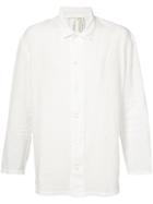 Sheer Button-up Shirt - Unisex - Linen/flax - 2, White, Linen/flax, Horisaki Design & Handel
