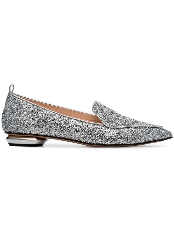 Nicholas Kirkwood Beya 18 Glitter Loafers - Metallic