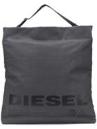 Diesel Metallic Shopping Tote - Grey