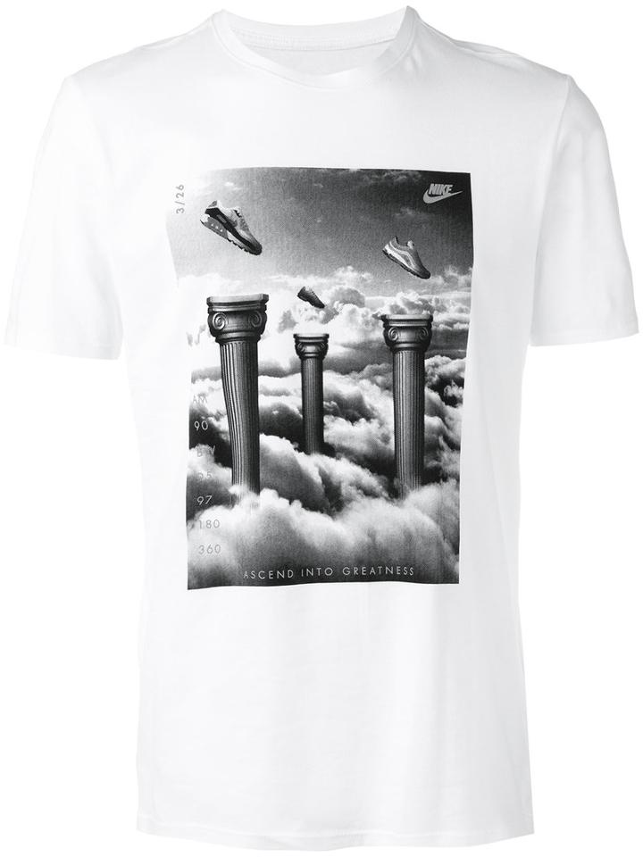 Nike Ascend Into Greatness Printed T-shirt, Men's, Size: Medium, White, Cotton