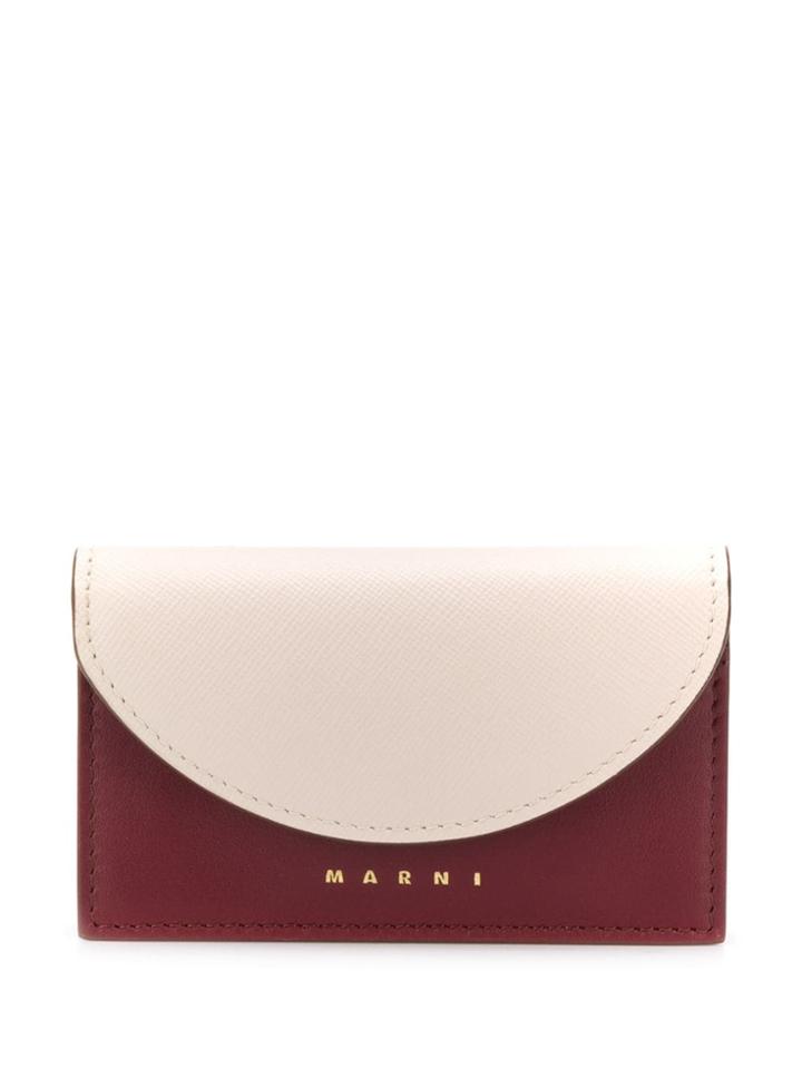 Marni Two-tone Wallet - White