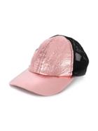 Andorine Contrast Detail Baseball Cap - Pink