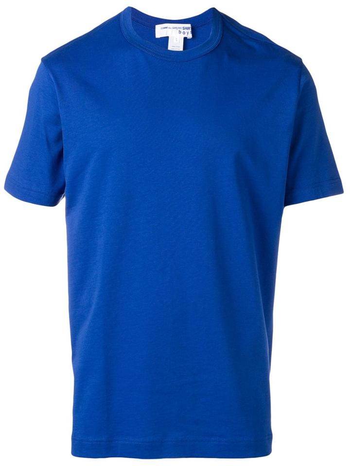 Comme Des Garçons Shirt Boys Logo-print T-shirt - Blue