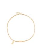 Carolina Bucci Bambini Bambini 'olympia' Id Tag Lucky Necklace, Girl's, Metallic