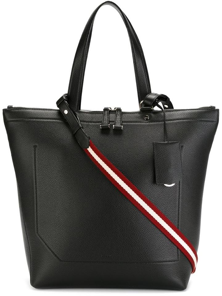 Bally Ballyssime Tote, Women's, Black, Calf Leather