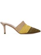 Casadei Colour-blocked Mules - Metallic
