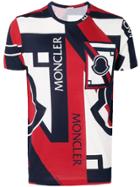Moncler Moncler C X Craig Green Tri-colour Printed T-shirt - Blue