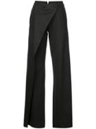 Monse Front Wrap Flared Trousers - Grey