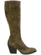 Officine Creative Textured Knee Length Boots - Green
