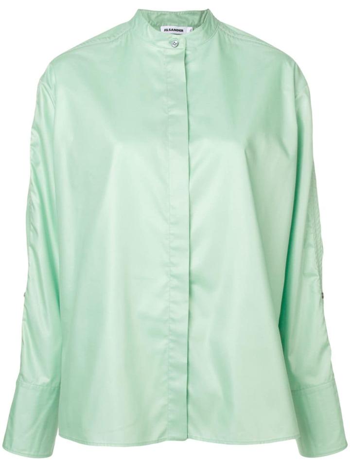 Jil Sander Longsleeved Blouse - Green