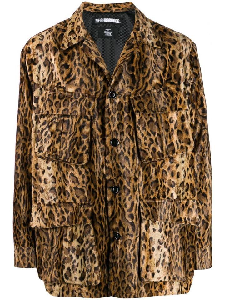 Neighborhood Leopard-print Shirt - Brown