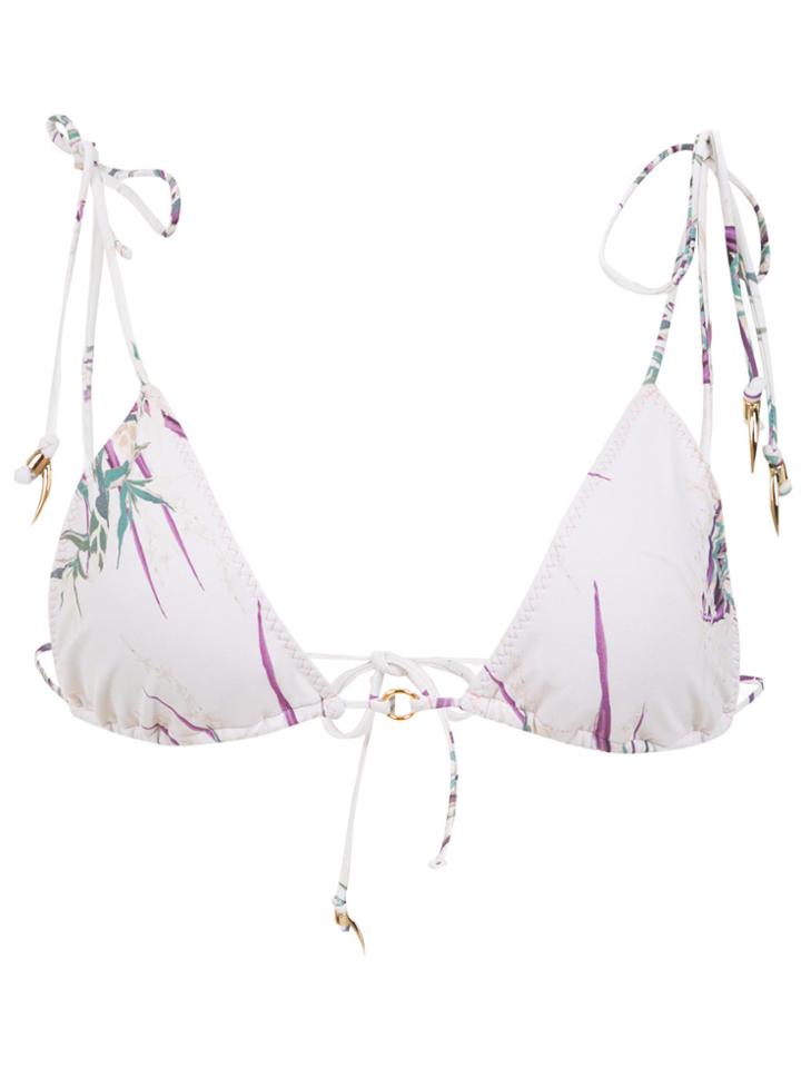 Clube Bossa Chapin Bikini Top - White