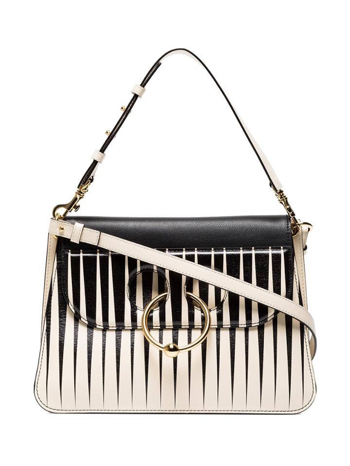 Jw Anderson Medium Striped Pierce Shoulder Bag - Nude & Neutrals