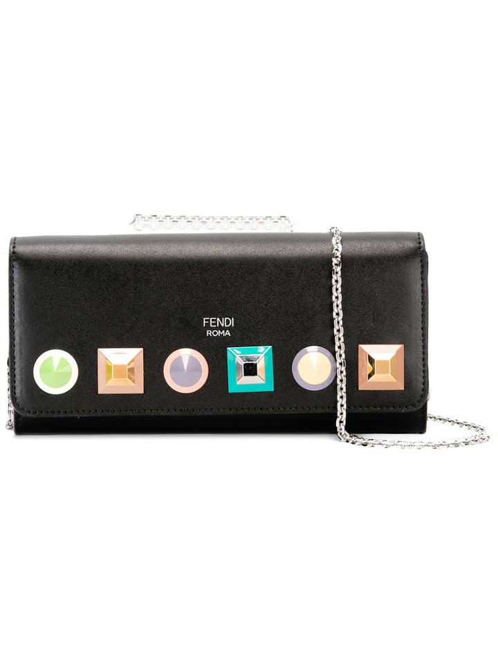 Fendi - Studded Crossbody Bag - Women - Leather/metal (other) - One Size, Women's, Black, Leather/metal (other)