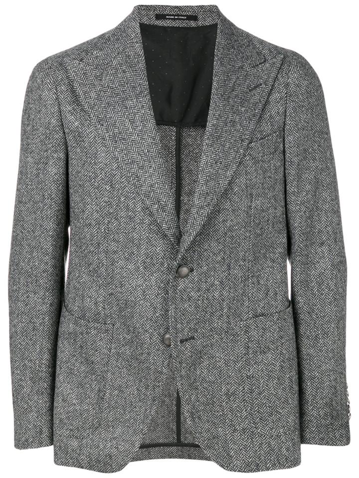 Tagliatore Button Blazer - Grey