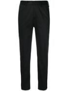 Pt01 Cropped Slim Trousers - Black