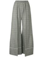 Racil High-waisted Checked Trousers - Grey