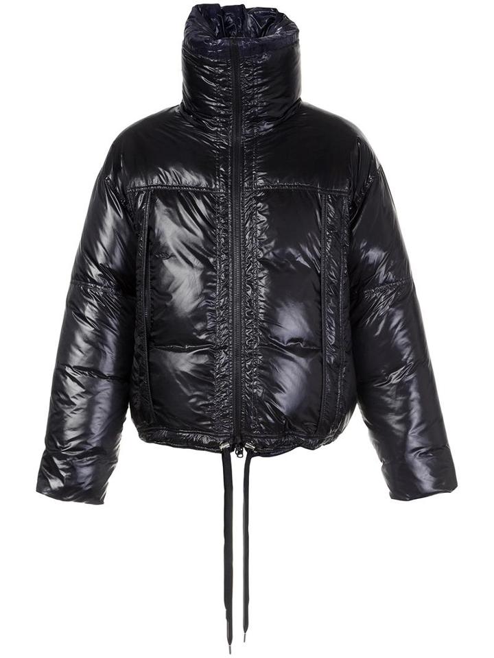 Raf Simons Standing Collar Padded Coat, Men's, Size: 46, Black, Duck Feathers/nylon