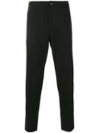 Paolo Pecora - Tapered Cropped Trousers - Men - Cotton/polyester - S, Black, Cotton/polyester