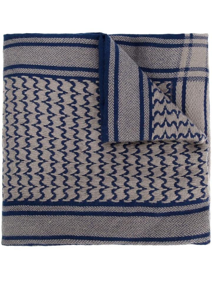 Undercover Woven Scarf - Blue