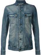 11 By Boris Bidjan Saberi 'embros' Denim Jacket, Men's, Size: Medium, Blue, Cotton