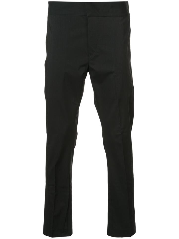 Ann Demeulemeester High-waisted Flat Front Trousers - Black