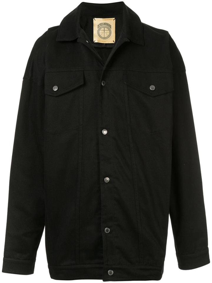 Astrid Andersen Oversized Denim Jacket - Black