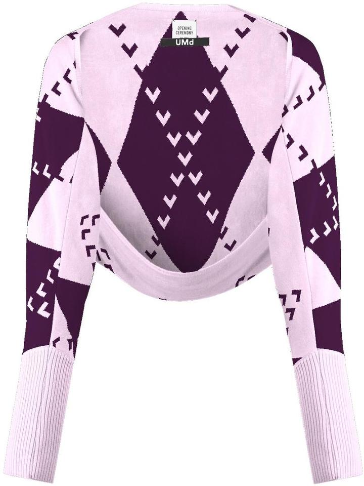 Umd X Opening Ceremony Shrug Cardigan, Women's, Pink/purple, Merino, Opening Ceremony