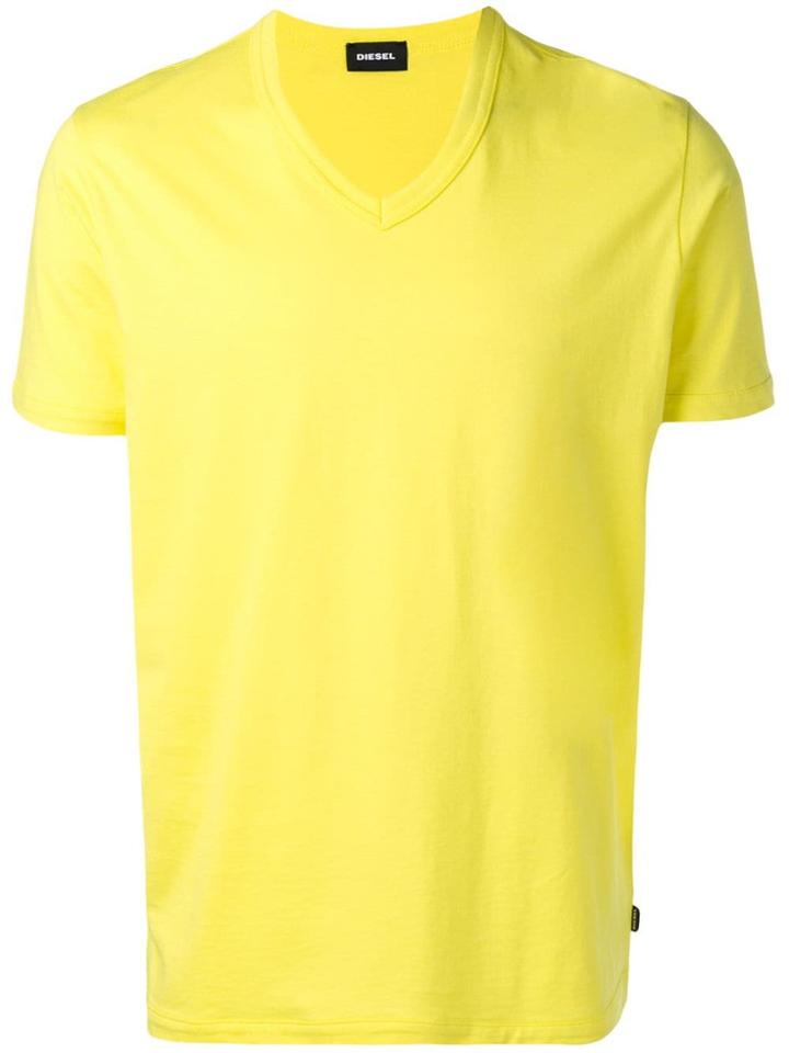 Diesel V-neck T-shirt - Yellow