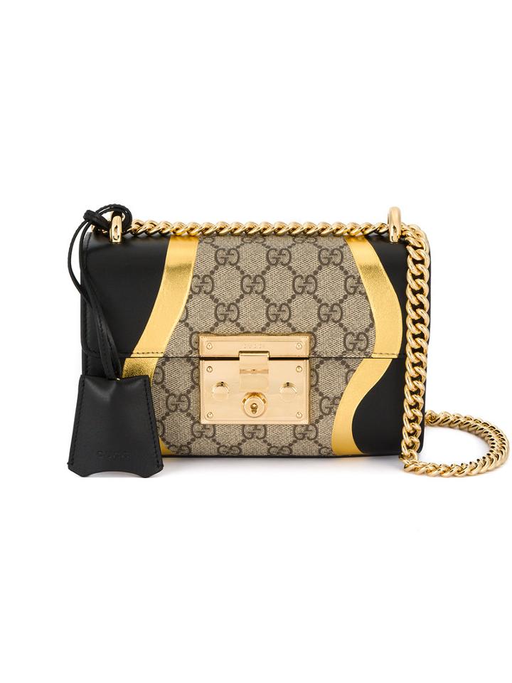 Gucci - Padlock Gg Supreme Shoulder Bag - Women - Leather/metal (grey) - One Size, Leather/metal
