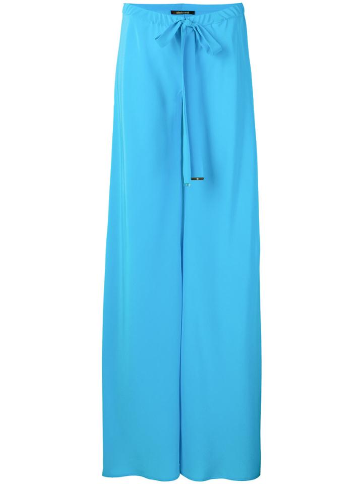 Roberto Cavalli Drawstring Palazzo Pants - Blue