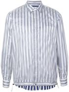 Sacai Layered Striped Shirt - White
