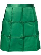 Julien David Woven Skirt, Women's, Size: Small, Green, Silk/cotton/rayon