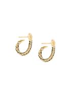 Aurelie Bidermann Mini 'tao' Hoop Earrings, Women's, Metallic