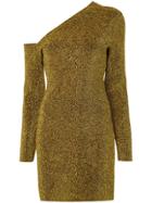 Solace London One Shoulder Dress - Gold