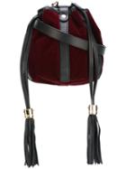 See By Chloé Velvet 'vicki' Bucket Shoulder Bag, Women's, Red