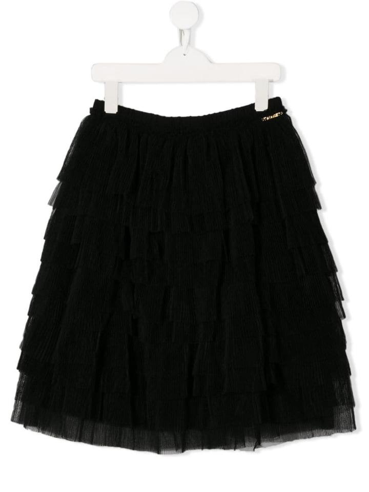 Twin-set Tiered Tutu Skirt - Black