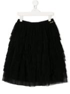 Twin-set Tiered Tutu Skirt - Black