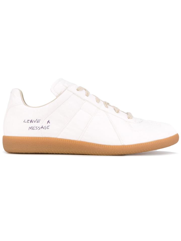 Maison Margiela Leave A Message Sneakers - White