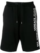 Versace Jeans Side Logo Track Shorts - Black