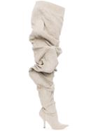 Y / Project Nude Draped 110 Linen Over-the-knee Boots - Nude &
