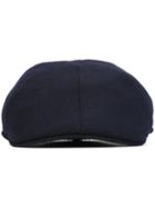 Tagliatore 'donald' Cap, Men's, Size: 58, Blue, Virgin Wool